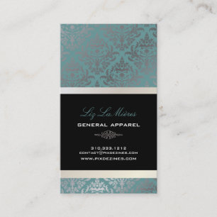 PixDezines Céline Damask Business Card