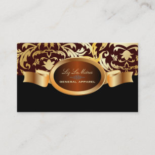 PixDezines Céline Damask Business Card