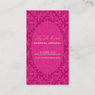 PixDezines Céline Damask Business Card