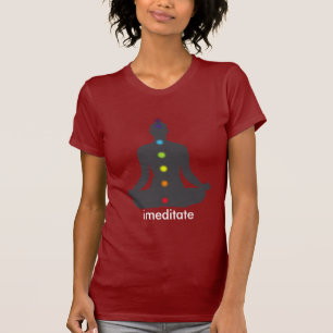 PixDezines Chakra Meditation, cusomizable T-Shirt