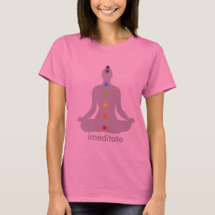 PixDezines Chakra Meditation, cusomizable T-Shirt