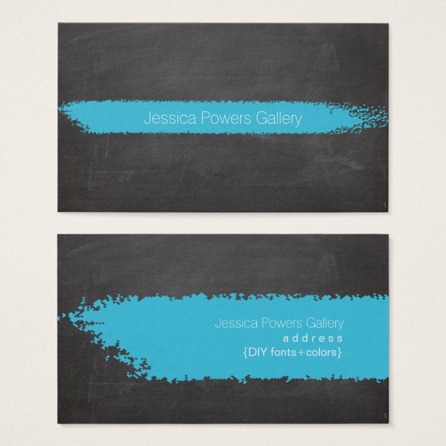 PixDezines Chalkboard/Aqua Blue Chalk (Front & Back)