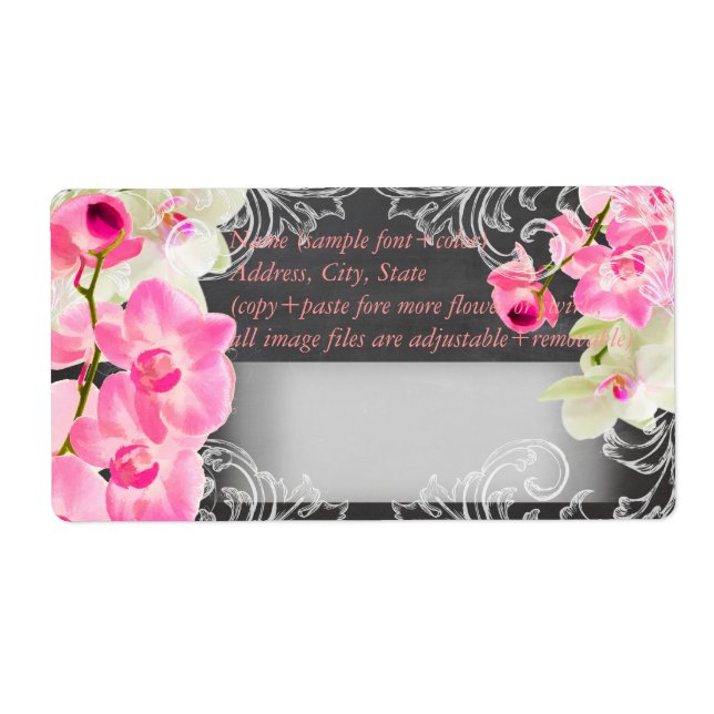 PixDezines chalkboard+pink kona orchid (Front)