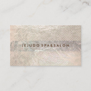 PixDezines champagne grids/faux foil Business Card
