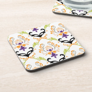 PixDezines Chantal Damask/DIY background colour Coaster