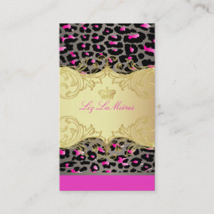 PixDezines cheetah spots/diy background colour Business Card