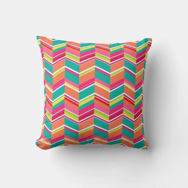 PixDezines chevron pattern Cushion (Front)