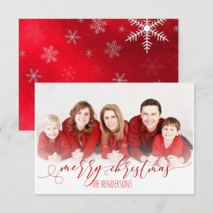 PixDezines Christmas Holiday Photo/Calligraphy Invitation
