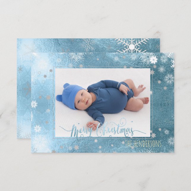 PixDezines Christmas Holiday Photo/Calligraphy Invitation (Front/Back)