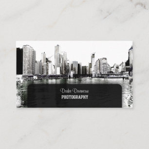PixDezines City Scape, Lakeshore, Chicago Business Card