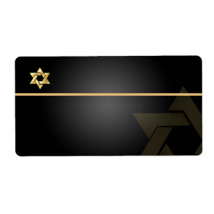 PixDezines Classic Bar Mitzvah/black+gold/Shipping