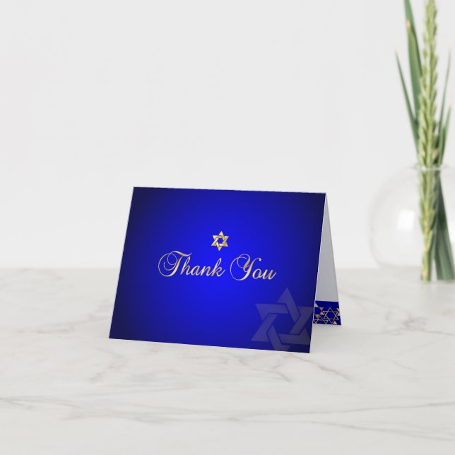 PixDezines classic mitzvah thank you/DIYcolor! You Card (Front)