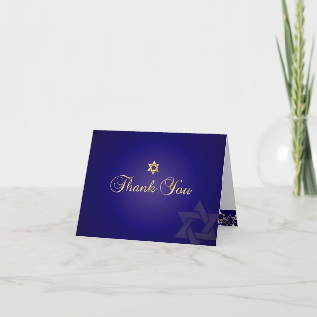 PixDezines classic mitzvah thank you/DIYcolor! You Card (Front)