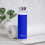 PixDezines Cobalt Blue DIY Colour  Water Bottle<br><div class="desc">PixDezines water bottle,  cobalt blue - DIY Colour customise it with your favourite font.  Copyright © 2022 PixDezines™. All rights reserved.</div>