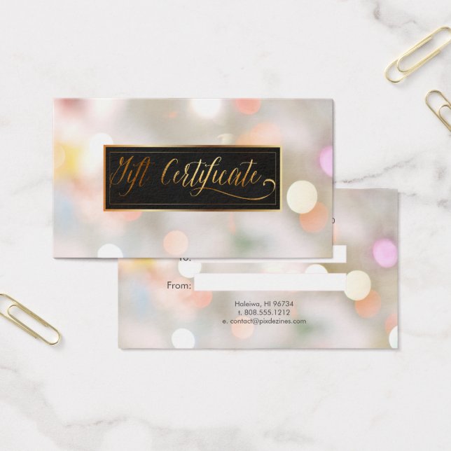 PixDezines Cotton Candy Bokeh Gift Cards (Office)