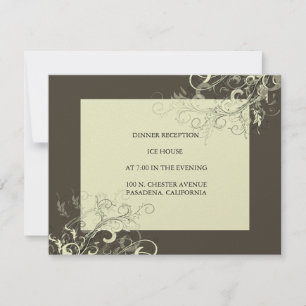 PixDezines cream swirls+graphite Invitation