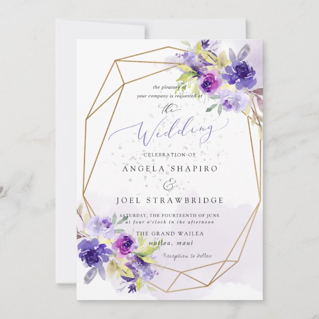 PixDezines Crystal Blue Shoreline, Beach Wedding Invitation (Front)