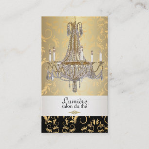 PixDezines crystal chandelier/DIY colour Business Card