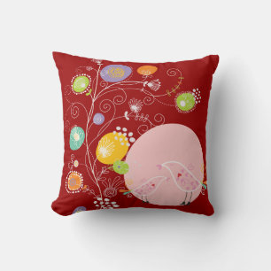 PixDezines dandelions/daisies+roses/diy background Cushion