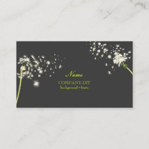 PixDezines dandelions/DIY background colour Business Card