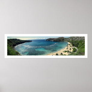 PixDezines daylight at hanauma bay, hawaii Poster