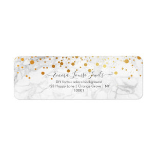 PixDezines dazzled faux gold confetti marble