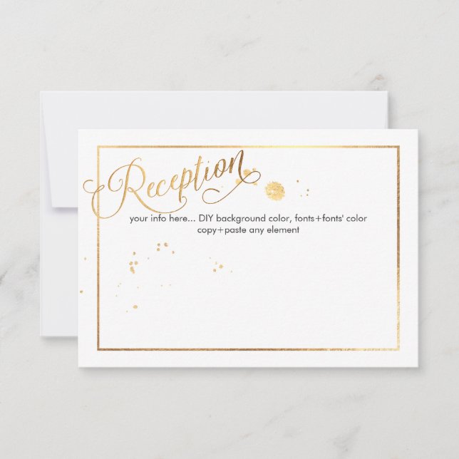 PixDezines Dazzled/Faux Gold Details/Reception (Front)