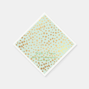 PixDezines dazzled faux gold specks/DIY colour/min Napkin