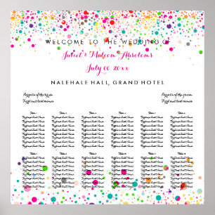 PixDezines dazzled rainbow/seating chart