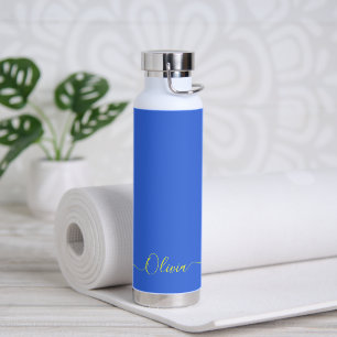 PixDezines Denim Blue DIY Colour Water Bottle