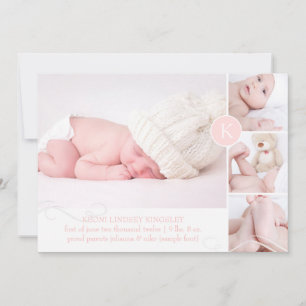 PixDezines diy accent colour/ birth announcement