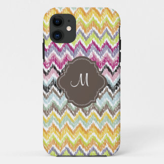 PixDezines diy background colour/ikat chevron Case-Mate iPhone Case