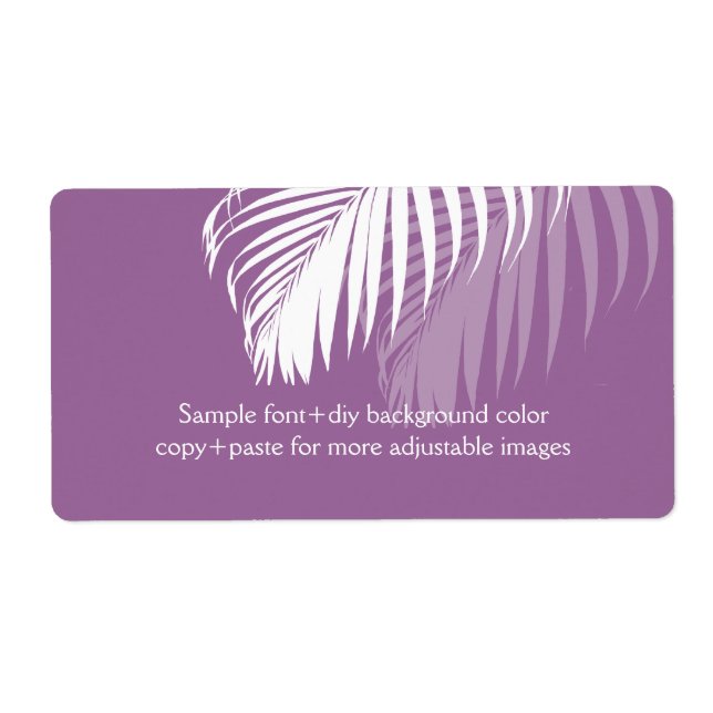 PixDezines DIY background colour! white palm frond (Front)