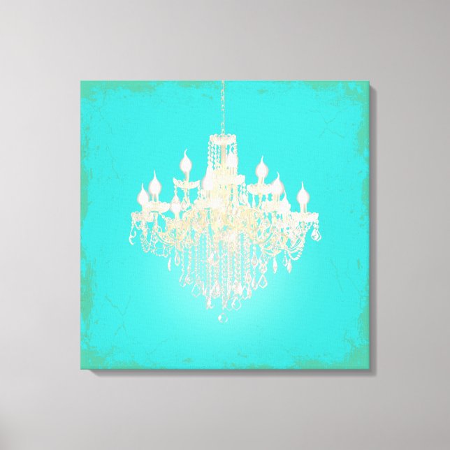PixDezines DIY Background/Crystal Chandelier Canvas Print (Front)