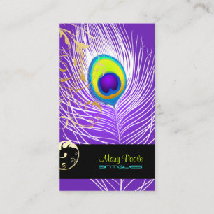 PixDezines diy background/peacock+filigree Business Card