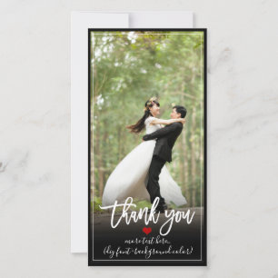 PixDezines DIY background/thank you wedding photo Thank You Card