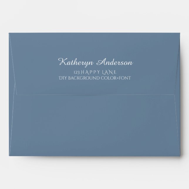 PixDezines DIY Colour 5x7 Envelopes Pre-Addressed (Back (Top Flap))
