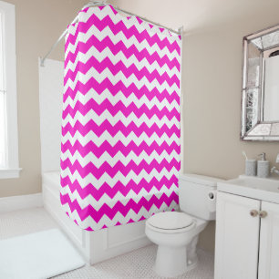 PixDezines DIY colour adjustable chevron Shower Curtain