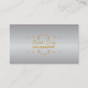 PixDezines diy colour/antique scrolls Business Card