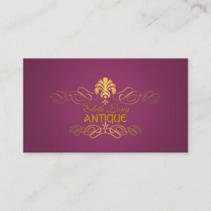 PixDezines diy colour/antique scrolls Business Card