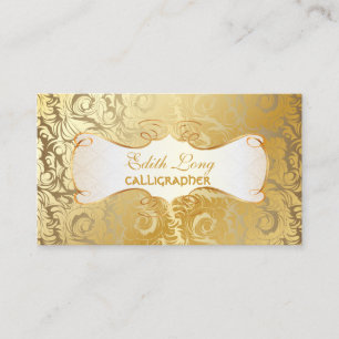 PixDezines diy colour/antique scrolls Business Card