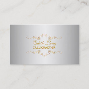 PixDezines diy colour/antique scrolls Business Card