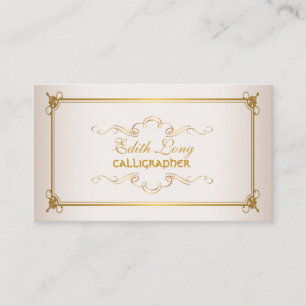 PixDezines diy colour/antique scrolls Business Card