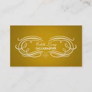 PixDezines diy colour/antique scrolls Business Card