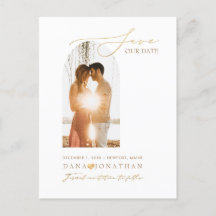 PixDezines DIY colour Arch Frame Save The Date