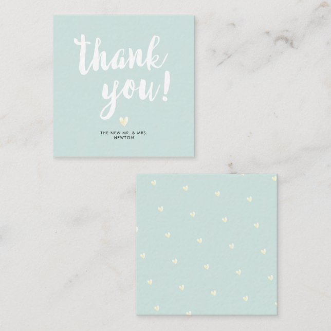PixDezines DIY Colour Brush Script Thank You  Card (Front/Back)