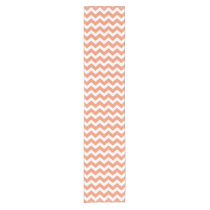 PixDezines DIY colour coral adjustable chevron Short Table Runner
