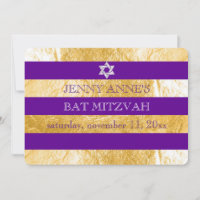PixDezines DIY colour/faux foil stripes ba mitzvah