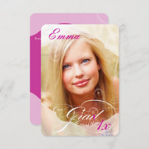 PixDezines DIY colour/Graduation/Photo Frame Invitation