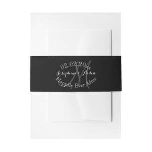 PixDezines DIY colour/Monogram Invitation Belly Band